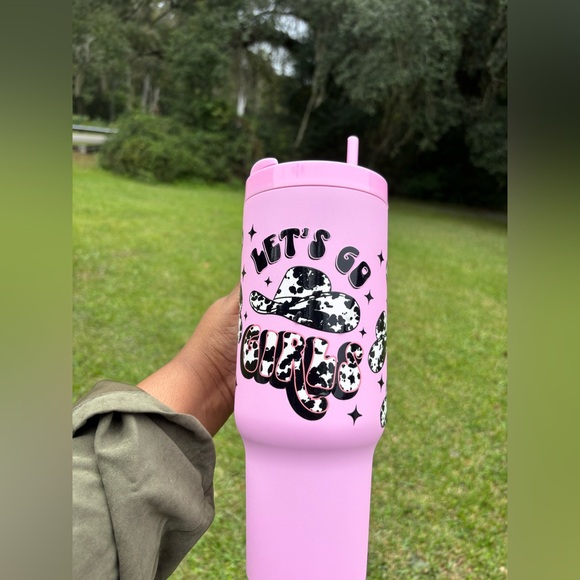“LETS GO GIRLS’ 40 oz Tumbler NWOT - Picture 3 of 4